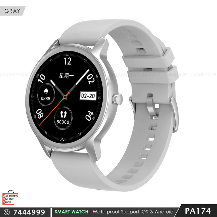 PA174 | Full Round Smart Watch - iOS & Android