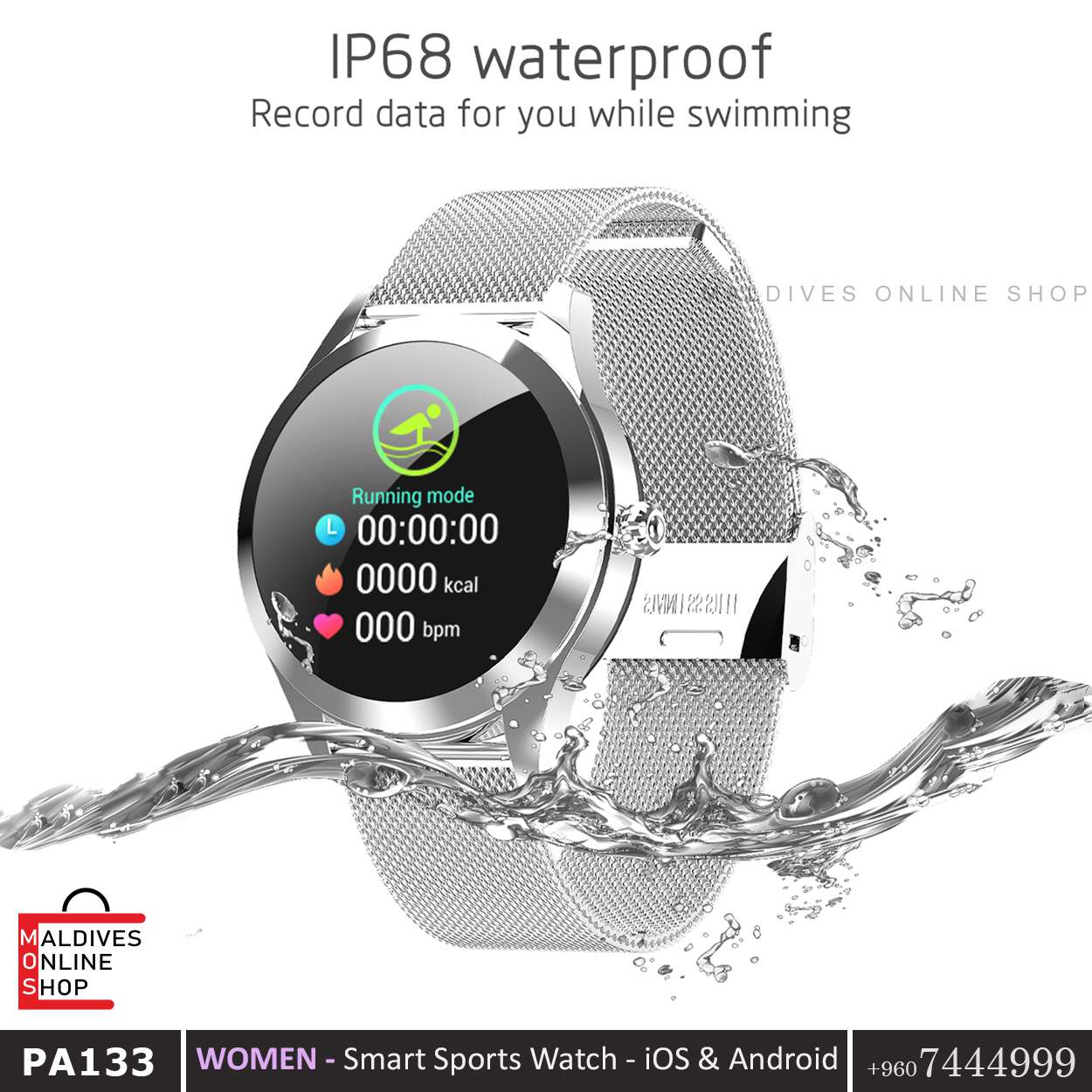 PA133 Waterproof - Fitness Tracker - Smart Watch