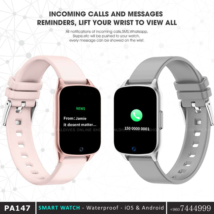 PA147 | SMART-WATCH - Waterproof - iOS - Android