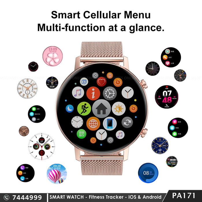 PA171 | Sports Tracker Smart Watch - iOS & Android - New