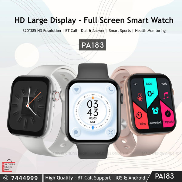 PA183 | Original Smart Watch (New) BT Call - iOS & Android - New
