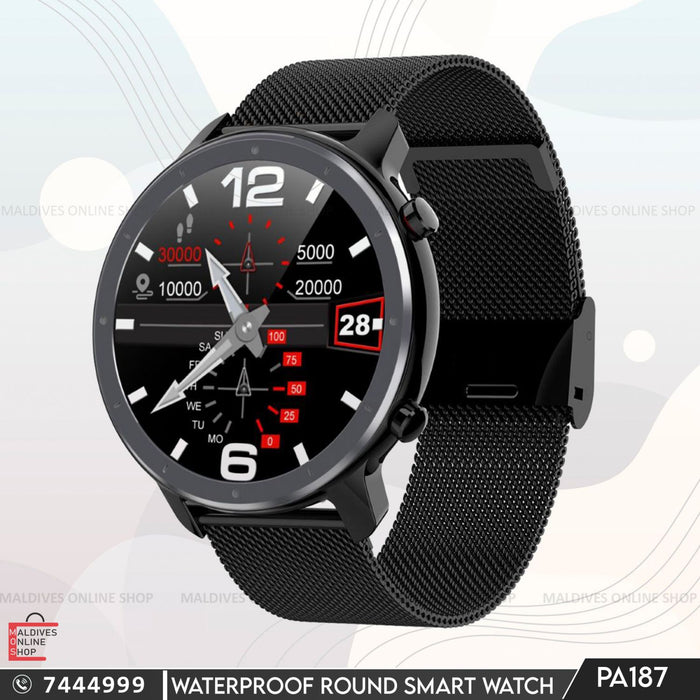 PA187 | Waterproof Full Round Smart Watch - iOS & Android - New